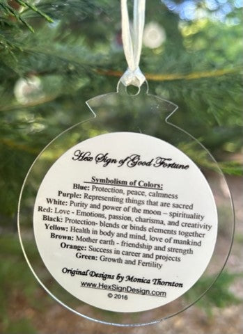 Ornaments - Set of 5 - clear plastic