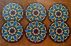 Coasters - 6 pack "Geo Hex"