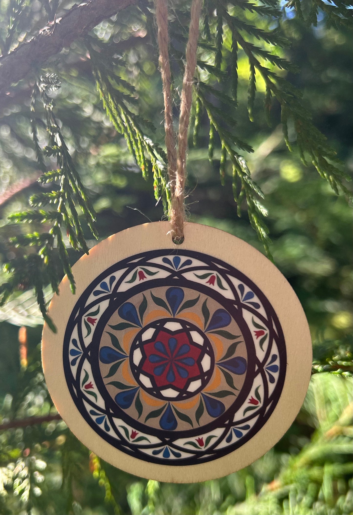 Christmas Ornaments - Wooden set of 5