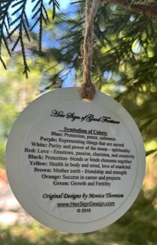 Ornaments - set of 5 - metal