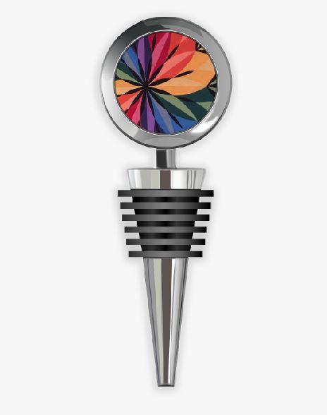 Wine Stopper - Kaleidoscope pattern