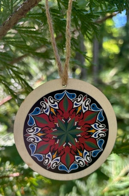 Christmas Ornaments - Wooden set of 5