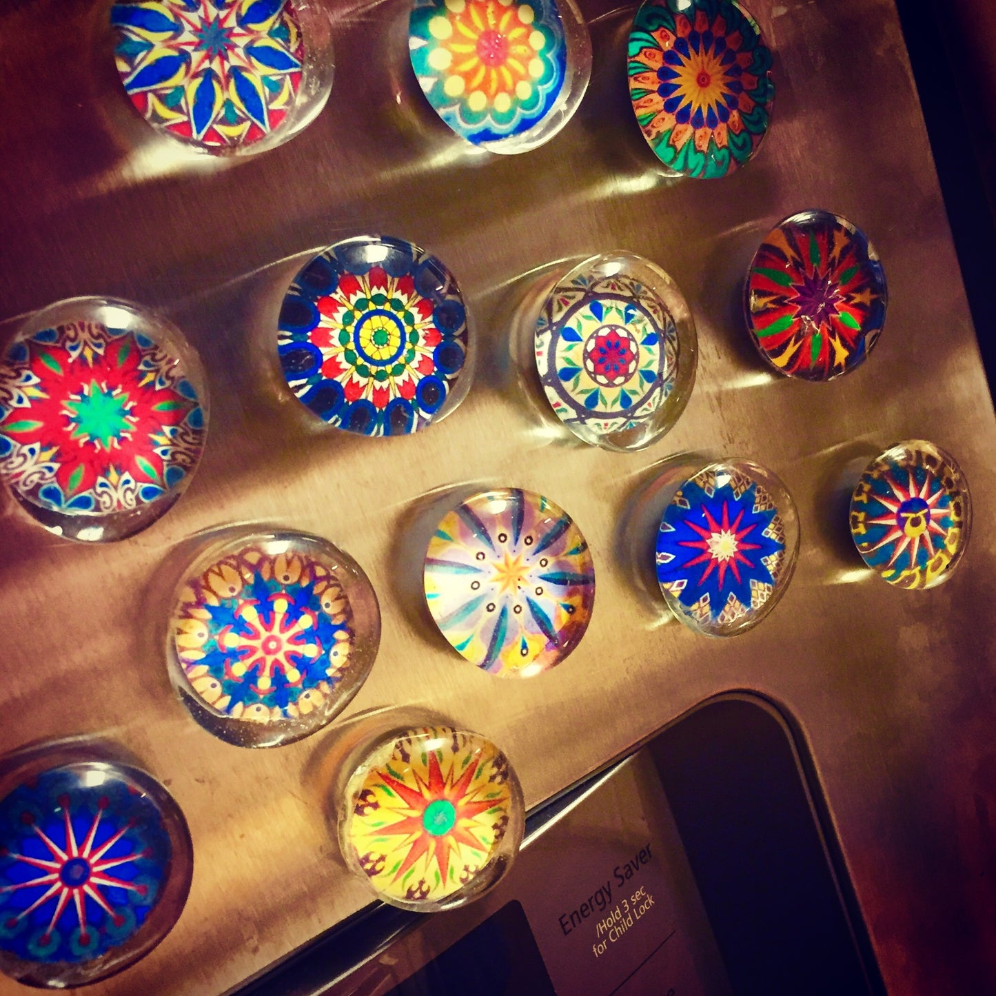 Glass Magnets - Set of 12 - Amplified designs