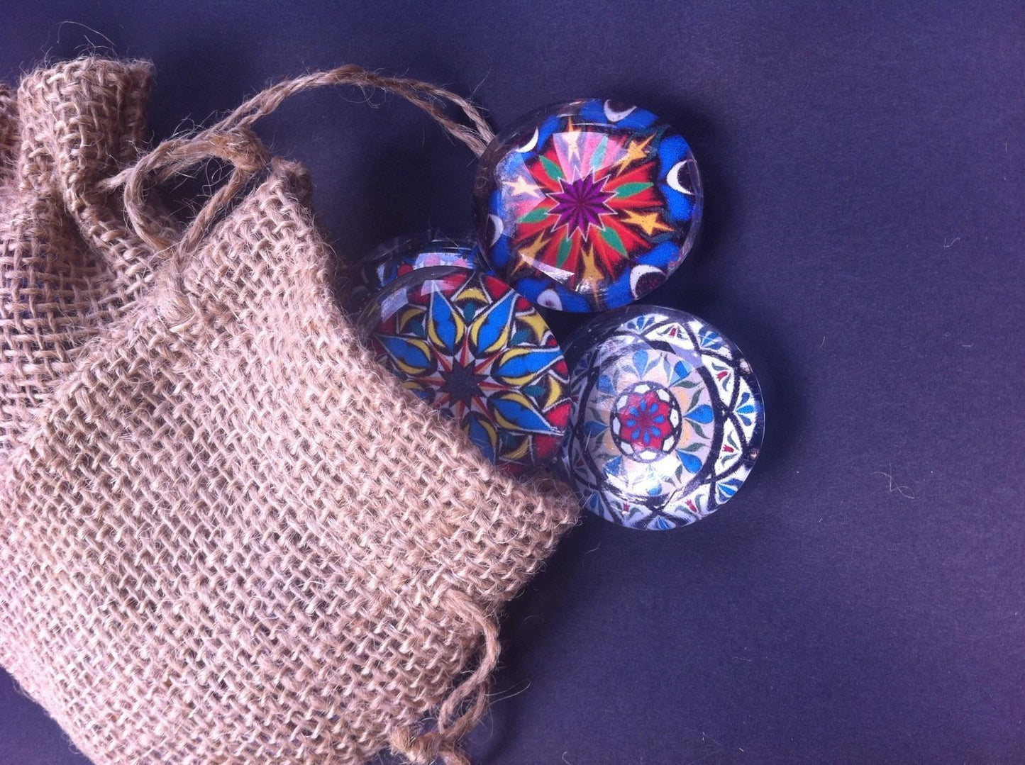 Glass Magnets - Set of 6 - Amplified designs