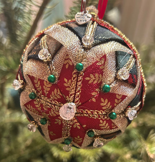 3" Fabric Christmas Ornament