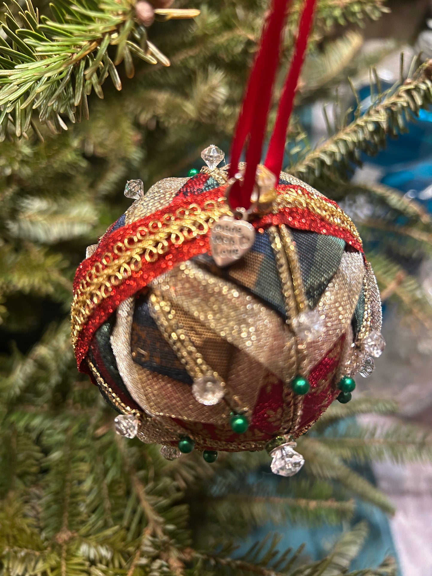 3" Fabric Christmas Ornament