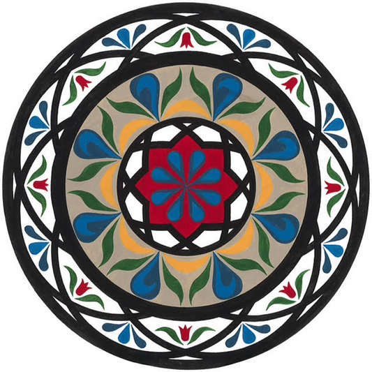 Mousepad 8" Round - Classic Hex "Good Fortune"
